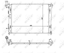 Nrf 53931 - RADIADOR ALU BRAZED HYUNDAI I30 07-
