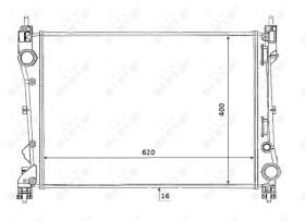 Nrf 53935 - RADIADOR ALU BRAZED FIAT DOBLO 02/2