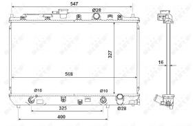 Nrf 53948 - RADIADOR CU HONDA CIVIC 87-