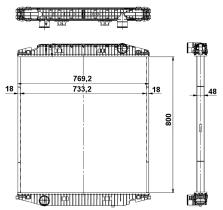 Nrf 539567 - RADIADOR ALU BRAZED IVECO EUROCARGO