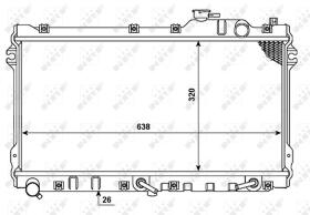 Nrf 53976 - RADIADOR ALU BRAZED MAZDA MX5 89-