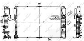 Nrf 53979 - RADIADOR ALU BRAZED MERCEDES CLS280