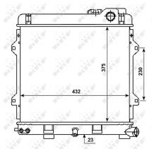 Nrf 53980 - RADIADOR ALU BRAZED BMW 320I 87-