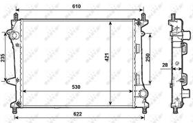 Nrf 53987 - RADIADOR ALU BRAZED FIAT MULTIPLA 9