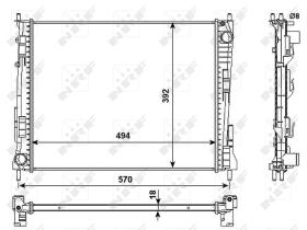 Nrf 53991 - RADIADOR ALU BRAZED RENAULT TWINGO