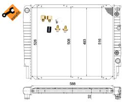 Nrf 53998 - RADIADOR ALU BRAZED VOLVO 960 90-