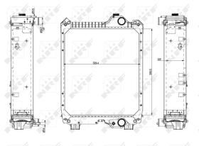 Nrf 54082 - RADIADOR ALU BRAZED CASE IH MAXXUM