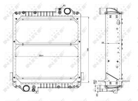Nrf 54085 - RADIADOR ALU BRAZED MASSEY FERGUSON