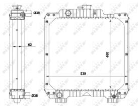 Nrf 54089 - RADIADOR ALU BRAZED NEW HOLLAND TD6