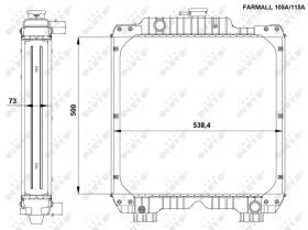 Nrf 54090 - RADIADOR ALU BRAZED NEW HOLLAND TD5