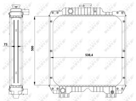Nrf 54091 - RADIADOR ALU BRAZED CASE FARMALL JX