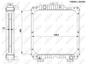 Nrf 54092 - RADIADOR ALU BRAZED CASE FARMALL JX