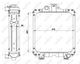 Nrf 54098 - RADIADOR ALU BRAZED NEW HOLLAND T3.