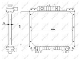 Nrf 54099 - RADIADOR ALU BRAZED NEW HOLLAND TD4