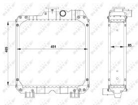 Nrf 54100 - RADIADOR ALU BRAZED NEW HOLLAND F48
