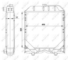 Nrf 54101 - RADIADOR CU NEW HOLLAND TD65B, TT65
