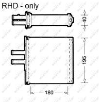 Nrf 54223 - CALENTADOR FIAT PUNTO RHD 93-