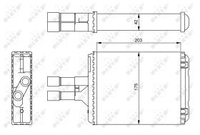 Nrf 54242 - CALENTADOR OPEL VAUXHALL VECTRA 95-