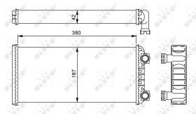 Nrf 54244 - CALENTADOR VOLVO TRUCK FH 12 93-