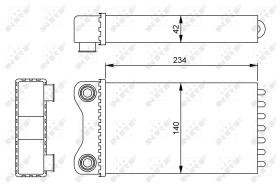 Nrf 54252 - CALENTADOR AUDI A4 00-