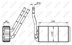 Nrf 54264 - CALENTADOR LANDROVER FREELANDER 00-