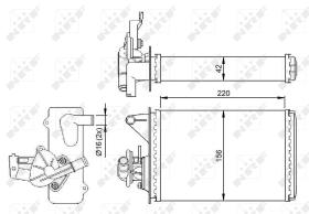 Nrf 54281 - CALENTADOR FIAT FIORINO 87-