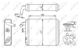 Nrf 54282 - CALENTADOR FIAT PANDA 80-