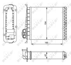 Nrf 54284 - CALENTADOR VOLVO 850 V70 91-00