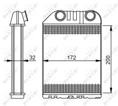 Nrf 54287 - CALENTADOR OPEL VAUXHALL VECTRA LHD