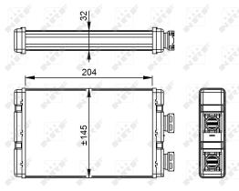 Nrf 54295 - CALENTADOR BMW 3-SERIES E46 98-07