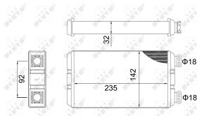 Nrf 54312 - CALENTADOR RENAULT MASTER 2001>