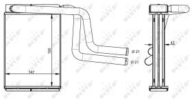 Nrf 54330 - CALENTADOR FORD MONDEO I, II & III