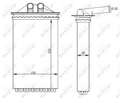 Nrf 54331 - CALENTADOR PORSCHE 911(997) 200407-