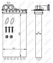 Nrf 54332 - CALENTADOR PEUGEOT 206 199801-20121