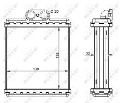 Nrf 54345 - CALENTADOR SUZUKI VITARA 199007-200