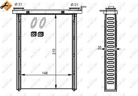 Nrf 54346 - CALENTADOR RENAULT MEGANE 200811-20
