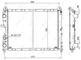 Nrf 54501 - RADIADOR ALU MECHAN FIAT TIPO 88-