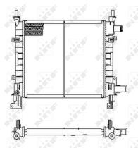 Nrf 54671 - RADIADOR ALU BRAZED FORD KA 96-