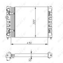 Nrf 54686 - RADIADOR ALU MECHAN SEAT CORDOBA 93