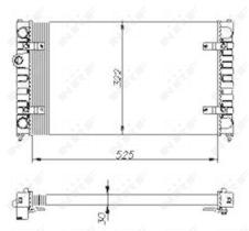 Nrf 54688 - RADIADOR ALU MECHAN SEAT CORDOBA 93