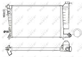 Nrf 54716 - RADIADOR ALU BRAZED CITROEN XSARA 9