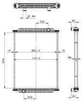 Nrf 549700 - RADIADOR ALU BRAZED BOVA/ IRISBUS