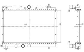 Nrf 55306 - RADIADOR ALU BRAZED ROVER 418 TOURE