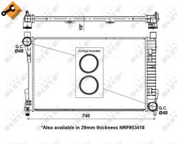 Nrf 55310 - RADIADOR ALU BRAZED MERCEDES C180 0