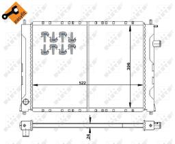 Nrf 55326 - RADIADOR ALU BRAZED MG ZS 01-