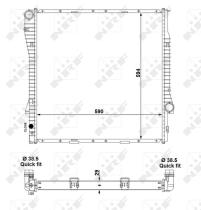 Nrf 55330 - RADIADOR ALU BRAZED BMW X5 E53 00-