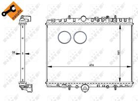 Nrf 55347 - RADIADOR ALU BRAZED CITROEN C5 00-