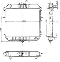 Nrf 554653 - RADIADOR OPEL REKORD E 2.0 N/S