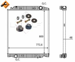 Nrf 559567 - RADIADOR ALU BRAZED IVECO STRALIS T