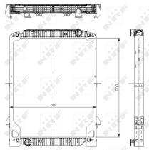 Nrf 559568 - RADIADOR ALU BRAZED IVECO EUROTECH